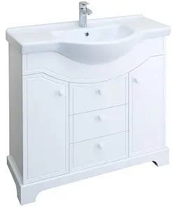 Тумба-умывальник напольная Aquaton Элен 95 белый 1A2185K1EN010, 1