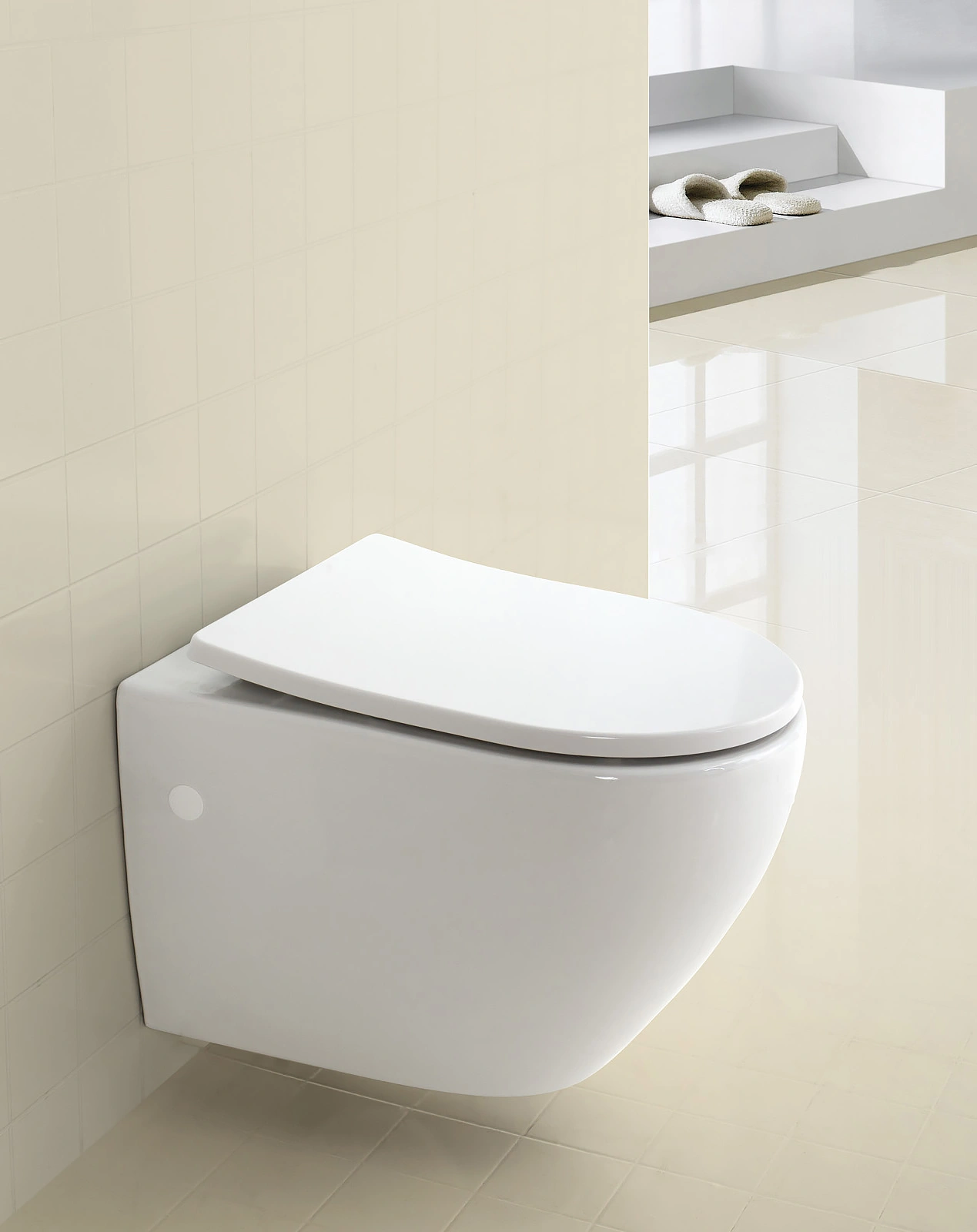 Унитаз подвесной безободковый BelBagno Sfera-R белый BB513CH