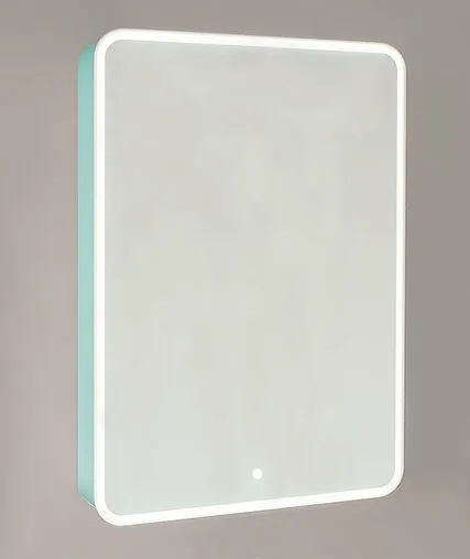Шкаф-зеркало Jorno Pastel 60 бирюзовый бриз Pas.03.60/BL