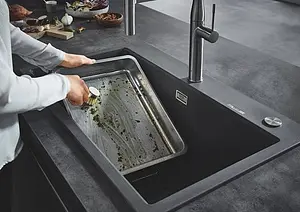 Мойка кухонная Grohe K700-78 черный гранит 31652AP0 Мойка кухонная Grohe K700-78 черный гранит 31652AP0, 5