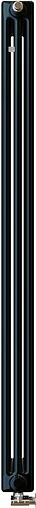 Радиатор стальной трубчатый Zehnder Charleston Completto 3180/12 V001½&quot; Ral 9217 Traffic Black (matt)