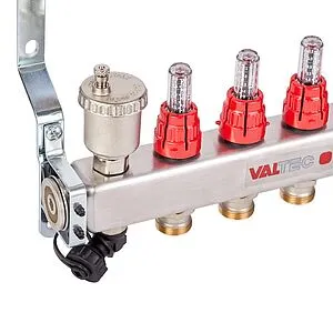 Группа коллекторная с расходомерами 4 отвода 1&quot;в/в x ¾&quot;ек Valtec VTc.586.EMNX.0604, 4