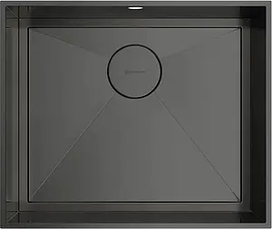 Мойка кухонная Omoikiri Kasen 53-26 INT GM вороненая сталь 4993496 Мойка кухонная Omoikiri Kasen 53-26 INT GM вороненая сталь 4993496, 1