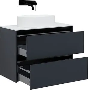 Тумба-умывальник подвесная Allen Brau Activity 90 антрацит 1.34005.AM+, 5