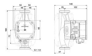 Насос циркуляционный Grundfos Alpha1 L 25-80 180 92542563, 2