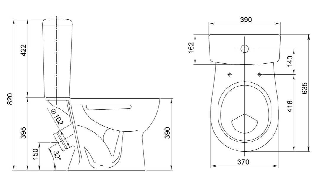 Унитаз-компакт Santeri Орион белый 1.P400.8.S00.00B.F