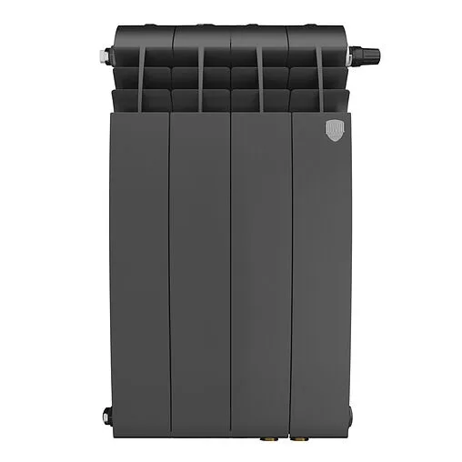 Радиатор биметаллический 4 секций нижнее правое подключение Royal Thermo Biliner 500 VR80 Noir Sable RTBNSVR8050004 Радиатор биметаллический 4 секций нижнее правое подключение Royal Thermo Biliner 500 VR80 Noir Sable RTBNSVR8050004