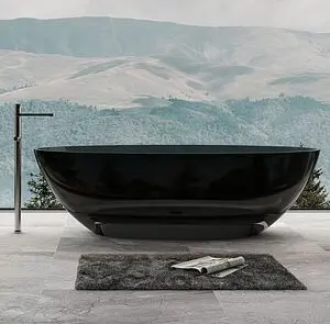 Ванна отдельностоящая прозрачная Abber Kristall 180x85 AT9702Onyx Ванна отдельностоящая прозрачная Abber Kristall 180x85 AT9702Onyx, 3