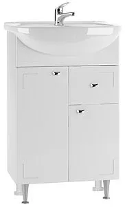 Тумба под умывальник напольная Айсберг Классик 55 белый DA1019T, 1