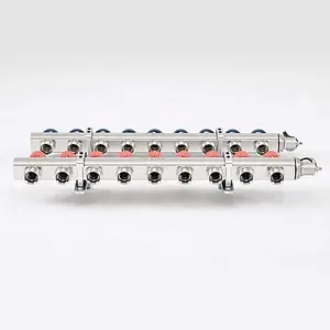 Группа коллекторная без расходомеров 9 отводов 1&quot;в/в x ¾&quot;ек Uni-fitt 441E4309, 4