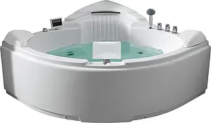 Ванна акриловая с гидромассажем Gemy 152x152 G9082 O Ванна акриловая с гидромассажем Gemy 152x152 G9082 O, 1