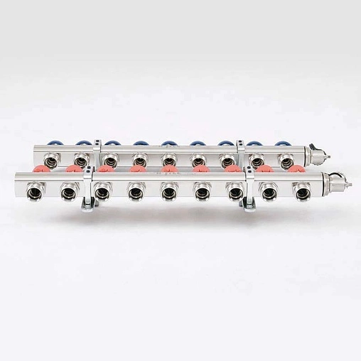 Группа коллекторная без расходомеров 9 отводов 1&quot;в/в x ¾&quot;ек Uni-fitt 441E4309