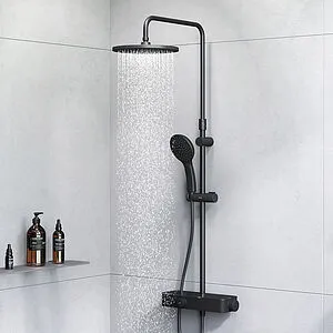 Душевая система с термостатом для душа Am.Pm Inspire 2.0 чёрный матовый F0750A422 Душевая система с термостатом для душа Am.Pm Inspire 2.0 чёрный матовый F0750A422, 4