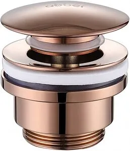 Выпуск автоматический для раковины Abber BEQUEM розовое золото AF0011RG Выпуск автоматический для раковины Abber BEQUEM розовое золото AF0011RG, 1