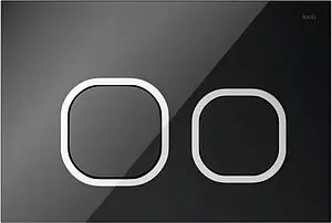 Клавиша смыва для унитаза IDDIS Uniglass UNG01BCi77 стекло/черный, кольца/хром глянцевый Клавиша смыва для унитаза IDDIS Uniglass UNG01BCi77 стекло/черный, кольца/хром глянцевый, 1