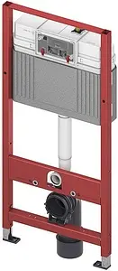 Инсталляция для подвесного унитаза Set 4 в 1 TECEbase kit 2.0 9400405 с кнопкой TECEambia хром, 5