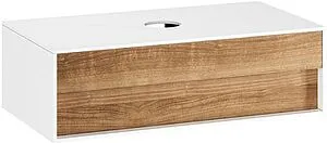 Тумба-умывальник подвесная Ravak Step 100 орех/белый X000001418+ Тумба-умывальник подвесная Ravak Step 100 орех/белый X000001418+, 1