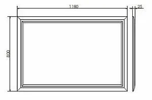Зеркало Comforty Империя 120 белый 00004143506CF Зеркало Comforty Империя 120 белый 00004143506CF, 2
