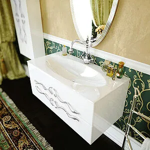 Шкаф-пенал подвесной Clarberg Due Amanti 25 хром белый DUE0525W+DUER4CR Шкаф-пенал подвесной Clarberg Due Amanti 25 хром белый DUE0525W+DUER4CR, 5