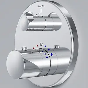 Термостат для 2 потребителей Am.Pm Like хром F8085500 Термостат для 2 потребителей Am.Pm Like хром F8085500, 3