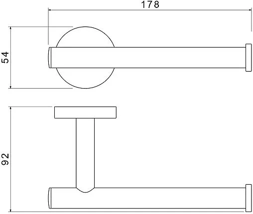 Держатель туалетной бумаги Aquatek Оберон чёрный матовый AQ4208MB