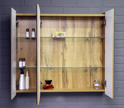 Шкаф-зеркало Домино Bruno 80 дуб вотан DBr2905HZ