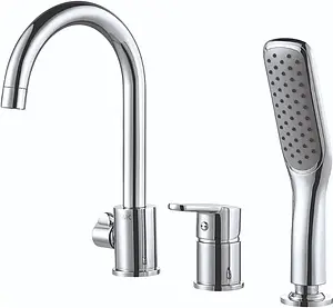 Смеситель на борт ванны на 3 отверстия D&K Rhein Marx хром DA1394901 Смеситель на борт ванны на 3 отверстия D&K Rhein Marx хром DA1394901, 1