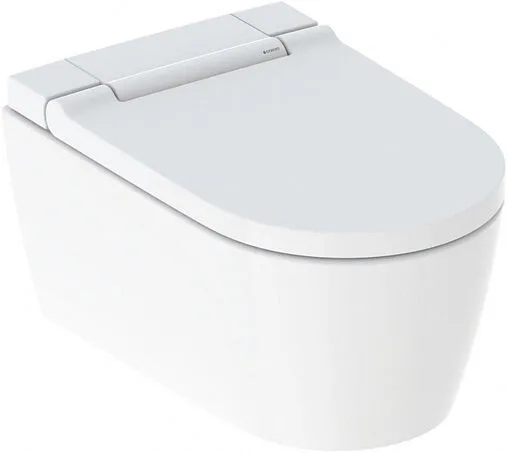 Умный унитаз-биде подвесной безободковый Geberit AquaClean Sela белый 146.224.11.1