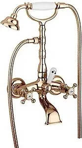 Смеситель для ванны Paffoni Belinda бронза/белый FBLV022BR Смеситель для ванны Paffoni Belinda бронза/белый FBLV022BR, 1