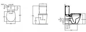 Унитаз-компакт Ideal Standard Connect белый E119501+E797001 Унитаз-компакт Ideal Standard Connect белый E119501+E797001, 2