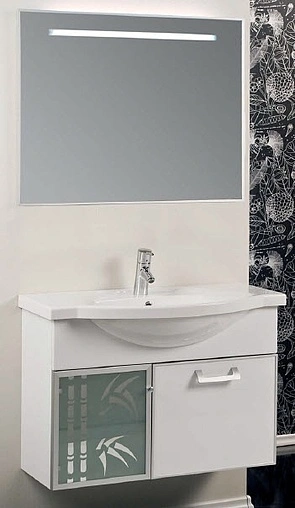 Тумба под умывальник подвесная Aquaton Сайгон 85 белый 1A105701SA010