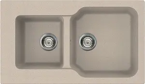 Мойка кухонная Omoikiri Maru 86-2-SA бежевый 4993286, 1
