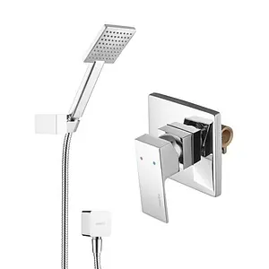 Смеситель для душа скрытого монтажа Swedbe Platta хром 5534, 1