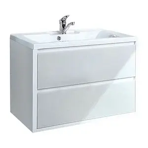 Тумба-умывальник подвесная Aquaton Римини 80 белый 1A226701RN010+ Тумба-умывальник подвесная Aquaton Римини 80 белый 1A226701RN010+, 1