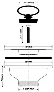 Выпуск для мойки Mc Alpine полированная сталь MRSKW6 Выпуск для мойки Mc Alpine полированная сталь MRSKW6, 2