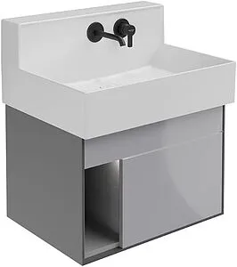 Тумба-умывальник подвесная Kerama Marazzi Logica M 65 серый LO.M.65\GRAY+LO.M.wb.65 Тумба-умывальник подвесная Kerama Marazzi Logica M 65 серый LO.M.65\GRAY+LO.M.wb.65, 1