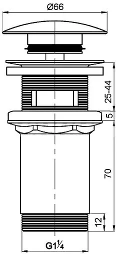 Выпуск автоматический для раковины с переливом Wirquin хром 30723390 Выпуск автоматический для раковины с переливом Wirquin хром 30723390