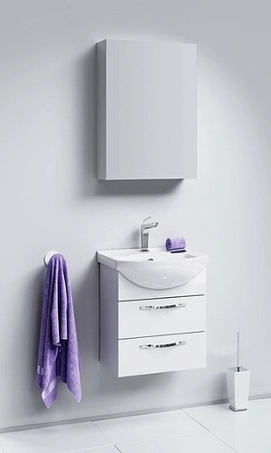 Тумба под умывальник подвесная Aqwella Allegro 50 белый Agr.01.05/2