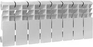 Радиатор алюминиевый 8 секций Rommer Plus 200 RAL-3210-020008, 1