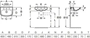 Раковина Roca Debba 60 белый 32799400Y, 2