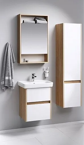 Шкаф-пенал подвесной Aqwella City 35 белый/дуб балтийский SIT0535DB Шкаф-пенал подвесной Aqwella City 35 белый/дуб балтийский SIT0535DB