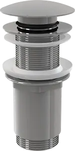 Выпуск автоматический для раковины без перелива AlcaPlast хром A395 Выпуск автоматический для раковины без перелива AlcaPlast хром A395, 1