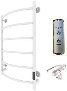 Полотенцесушитель электрический лесенка Тругор Пэк сп 5 80х50 белый ВГП Полотенцесушитель электрический лесенка Тругор Пэк сп 5 80х50 белый ВГП, 3