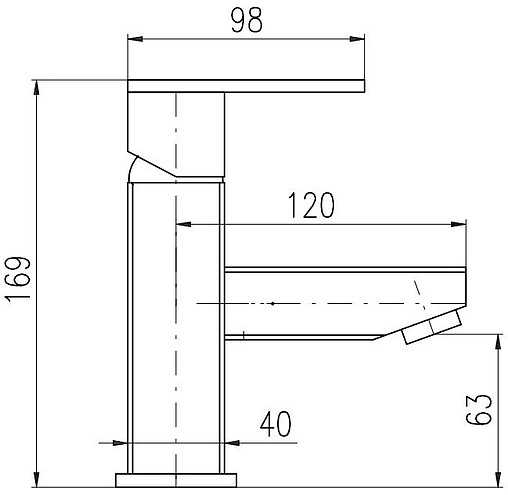 Смеситель для раковины Rav Slezak Loira хром LR526.5