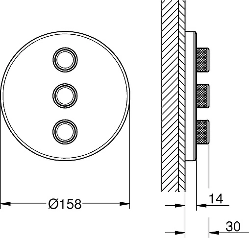 Вентиль переключающий на 3 потребителя Grohe Grohtherm SmartControl белый/хром 29152LS0