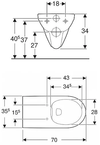 Унитаз подвесной безободковый Geberit Selnova Rimfree белый 500.262.01.1 Унитаз подвесной безободковый Geberit Selnova Rimfree белый 500.262.01.1