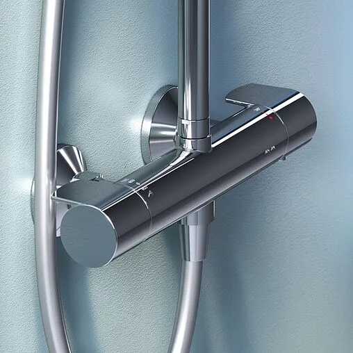 Душевая система с термостатом для душа Am.Pm X-Joy хром F0785A400 Душевая система с термостатом для душа Am.Pm X-Joy хром F0785A400