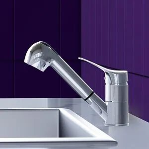 Смеситель для кухни с выдвижным изливом Dorff Ultra хром D5000000, 4