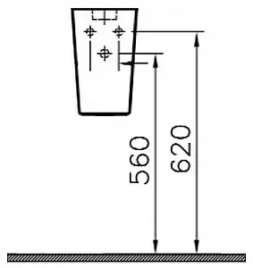Полупьедестал VitrA S50 белый 5316B003-0156 Полупьедестал VitrA S50 белый 5316B003-0156, 2