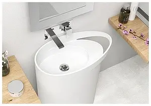 Раковина Aquanet Ellipse V25 68 белый 00198952, 4